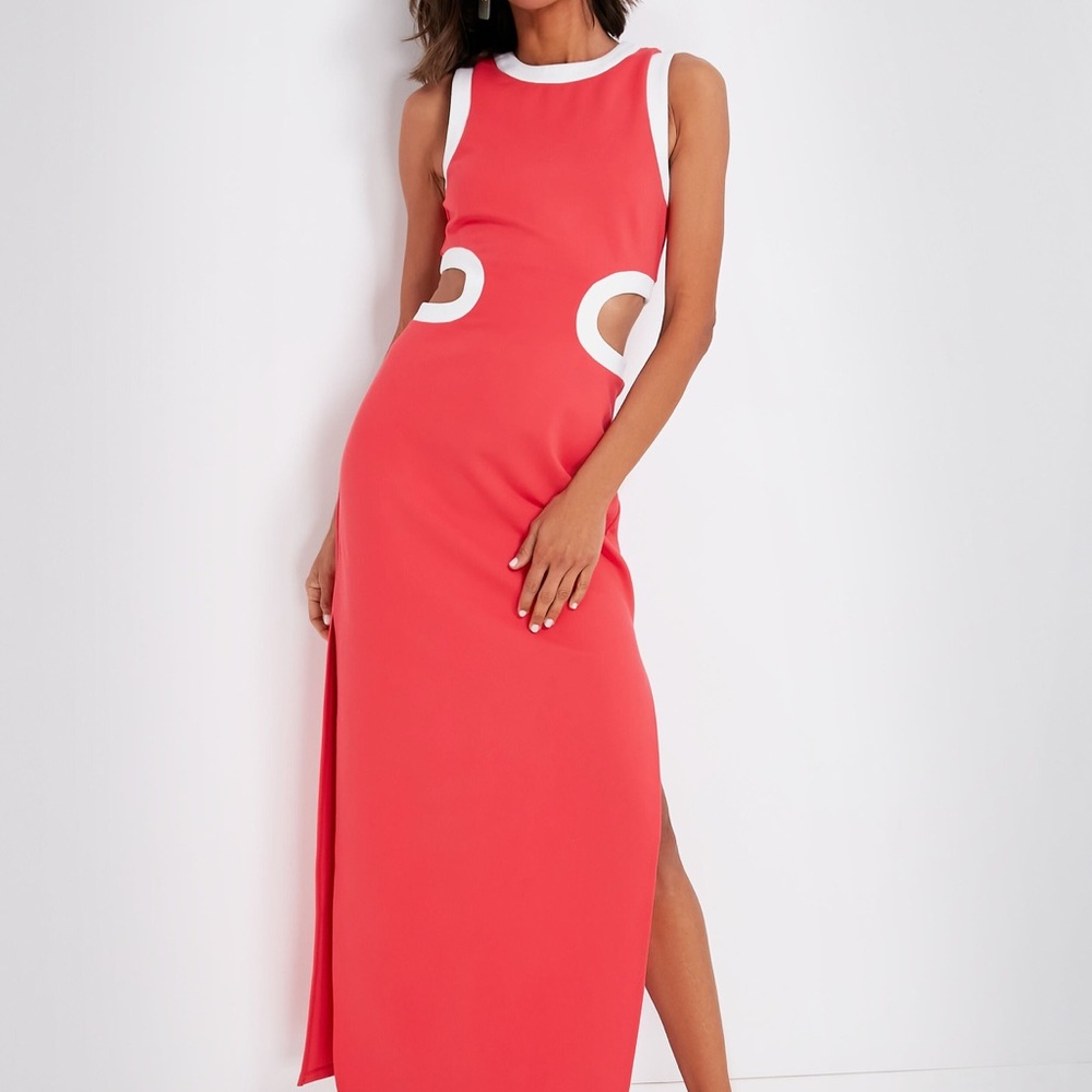 STAUD Dress - Dolce Dress - Hibiscus Pink - NWT